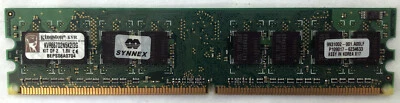 1GB Kingston DDR2 Desktop RAM Memory KVR667D2N5K2/2G DDR2-667 PC2-5300 - Image 1 of 2