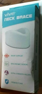 VIVE WHITE HALSKRAUSE VERLETZUNGSUNTERSTÜTZUNG AUS PREMIUM-SCHAUM NEU MIT ETIKETT SCHNELLER VERSAND - Bild 1 von 2