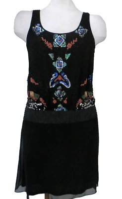 Sue Wong ~ Vestido de Fiesta Blusa Cuello Redondo Adornado Negro 6 NUEVO  Foto 1 de 4