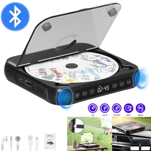 Portable CD Player Rechargeable Walkman for Home Bluetooth Audio Player - Picture 1 of 16