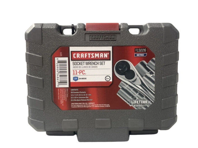 Craftsman 6-Point 1/4" Socket Wrench Set - 11 Pieces (13226)