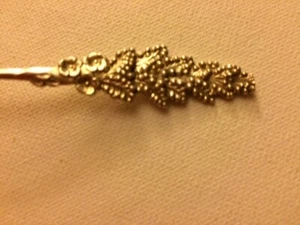 Antique Sterling Silver TEASPOON GRAPE DESIGN 5", mono & dated '05 S1 - Picture 1 of 3