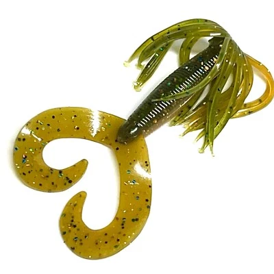 ALL IN FISHING LURES 10ct 4” Hula Grub Bluegill for fishing/ Bass Fishing lure