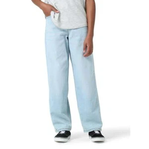 Wrangler Boy’s Lightwash Loose Fit Denim Jeans Size 5 Adjust fit Waist NEW - Picture 1 of 6