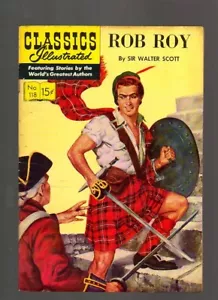Classics Illustrated # 118 - HR 119 1ST - Rob Roy - Fine - Picture 1 of 2