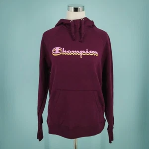Champion Gr. Medium M lila Powerblend Logo Hoodie Baumwollmischung Sweatshirt NEU - Bild 1 von 7