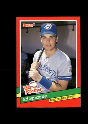 Ed Sprague - 1991 Donruss RC Card #14 - Toronto Blue Jays + Free Ship - Image 1 of 2