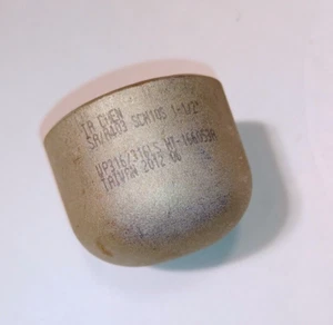 TA-CHEN 1-1/2" Butt Weld 316L Stainless Steel Cap Sch 10s - Picture 1 of 1