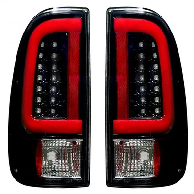 Recon Black OLED Tail Lights w/ Smoked Lens for 08-16 Ford Super Duty Set of 2 - Image 1 of 4