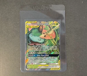 Pokémon TCG Venusaur Snivy GX 1/236 Full Art Tag Team Cosmic Eclipse   - Bild 1 von 11