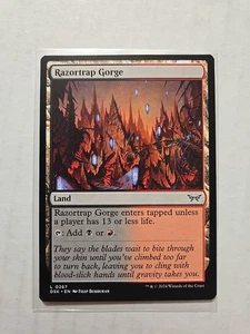 Razortrap Gorge - Duskmourn - LP - MTG Magic - Common - Land  - Picture 1 of 1