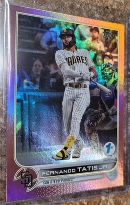 2022 Topps Series 1 1st Edition - Fernando Tatís Jr. #100 Hot Pink /10 - Image 1 of 3