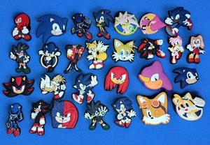 NEW Croc Shoe Charm Sonic Cartoon Characters - 28 Pieces - Picture 1 of 2