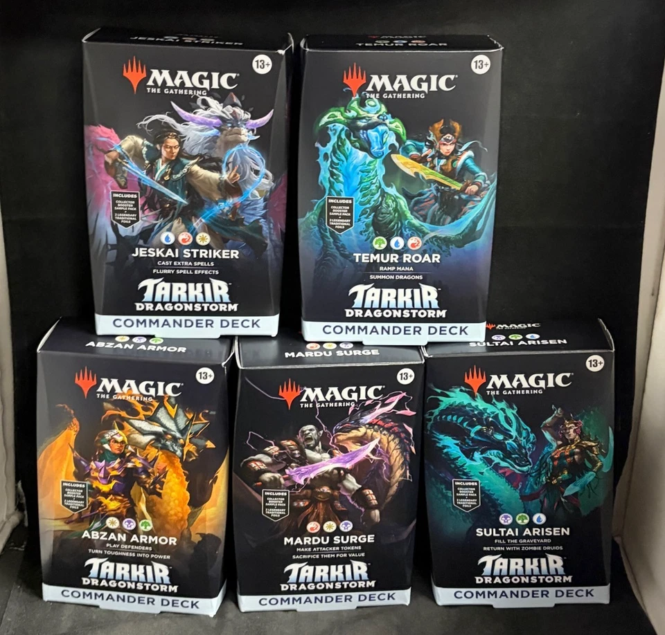 Magic The Gathering: Tarkir Dragonstorm Commander Decks (Set of 5 Decks) NEW - Image 1 of 1