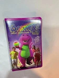 Barney's Great Adventure His First Movie VHS Tape Purple Clamshell - Bild 1 von 3