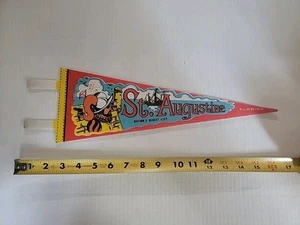 Vintage St Augustine Florida Souvenir Pennant - Picture 1 of 4