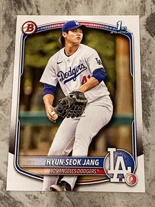 2025 Bowman Baseball Hyun-Seok Jang 1st Bowman BP-51 Dodgers - Bild 1 von 2