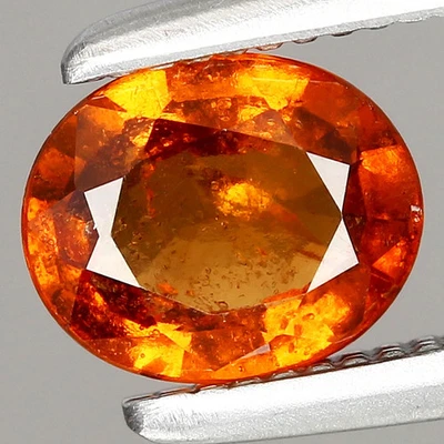 0.49ct 5.4x4.5mm Oval Natural Orange Spessartite Garnet Gemstone Namibia, Africa - Image 1 of 4