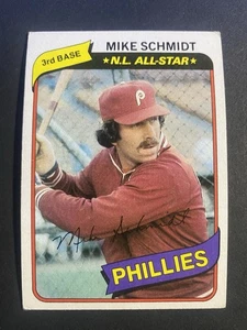 1980 Topps Baseball Mike Schmidt Philadelphia Phillies Card #270 Hall of Famer. - Picture 1 of 2