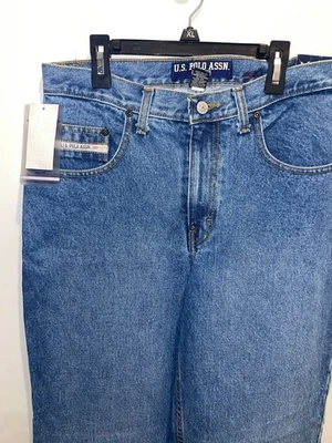 U.S. Polo Assn. Jean de 5 bolsillos pierna recta ajuste relajado desde 1980 30x34 Foto 1 de 4