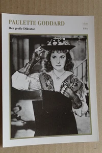 (S36) STARFILMKARTE - Paulette Goddard - Der große Diktator - Picture 1 of 1