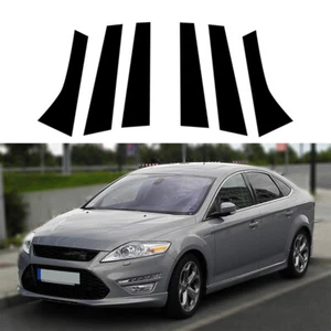6pcs Pillar Posts Window Cover Trim For Ford Mondeo MK4 2008-2013 Glossy Black - Picture 1 of 23