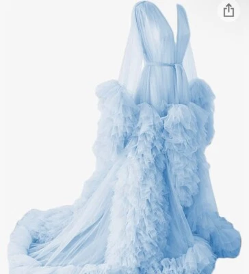 Women's Maternity Dress Photoshoot Long Sleeve Baby Shower Bridal Ling - Image 1 of 4