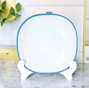 BOSTON SHOWCASE Boston MA #263 Mayer China White Turquoise Bread & Butter Plate - Picture 1 of 9