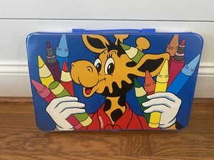Rare Toys R Us Drawing Activity Kit Vintage Colors Markers Geoffrey Giraffe Rule - Picture 1 of 2