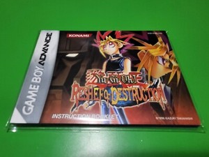Yu Gi Oh Reshef of Destruction Nintendo GBA Game Boy Advance Manual Yu-Gi-Oh