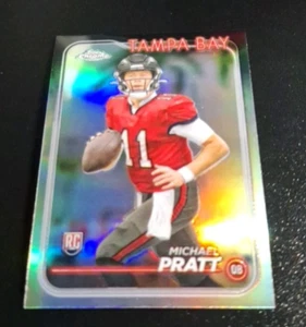 2024 TOPPS CHROME ROOKIE REFRACTOR SP #217 MICHAEL PRATT RC TAMPA BAY BUCCANEERS - Picture 1 of 2
