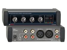 RDL EZ-MX4ML 4X1 Mic and Stereo Line Audio Mixer