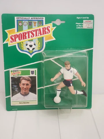 Terry Butcher England 1989 Sportstars Action Figure Kenner NIB Three Lions RARE Cover