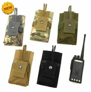 Tactical Radio Walkie Talkie Carry Bag Case Pouch Molle Hüftgurt Halter Taschen - Bild 1 von 15
