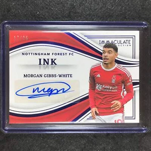 2023-24 Immaculate Soccer MORGAN GIBBS-WHITE Ink Auto Sapphire 17/25 - Picture 1 of 1