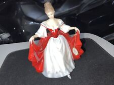 Royal Doulton Figurine "Sara" Hn 2265 1980 Vintage Lady In Red