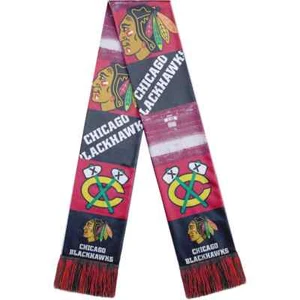 New! Chicago BLACKHAWKS NHL Ice Hockey Bar SCARF Winter Wear Officially Licensed - Picture 1 of 1