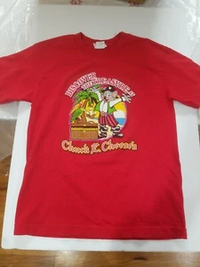 Chuck E Cheese Youth 10-12 Shirt Pirate Red Token TSHIRT - Bild 1 von 7
