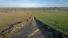 Photo 6x4 Track from Sutton Scarsdale looking towards M1 Bolsover Castle  c2013