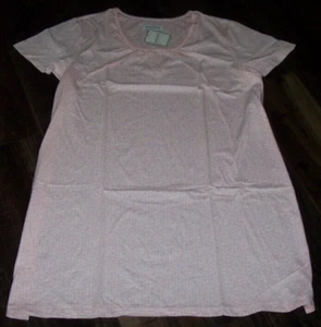 NWT Encore Karen Neuburger PINK/WHITE GEO TILE PATTERN Knit 38" Nightgown 1X - Picture 1 of 6