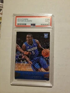 2013 PANINI #186 VICTOR OLADIPO Magic Miami Heat Rookie RC PSA 9 MINT - Picture 1 of 3