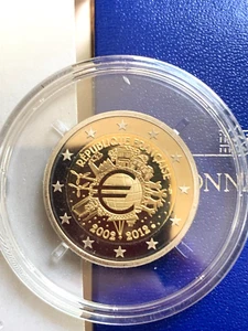 FRANCE PROOF 2 Euro Commemorative 2012: 10 years of the Euro BE - Foto 1 di 4