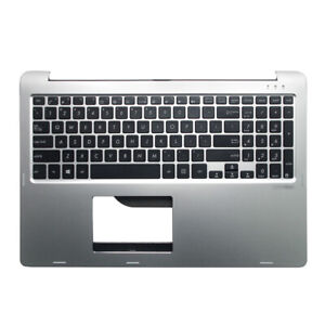 New for ASUS TP500 TP500L TP500LA TP500LB TP500LN Palmrest US Keyboard Silver
