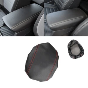 für Ford Kuga Escape 16-18 Mittelkonsole Mittelarmlehne Abdeckung Leder Deckel - Afbeelding 1 van 17