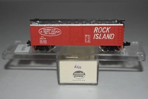 N Scale Model Power Rock Island 40' Single Door Boxcar 32084 C50025 - Picture 1 of 2