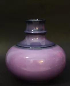 VINTAGE JASBA PURPLE AMETHYST CERAMIC POTTERY VASE GERMANY - Picture 1 of 4