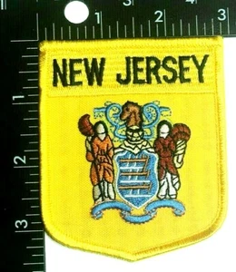 BESTICKTER NEW JERSEY STAATSFLAGGE SCHILD PATCH (FL-2) - Bild 1 von 3