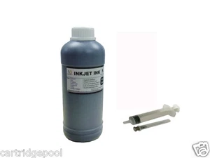 16oz Black Refill ink for HP Lexmar Dell Cartridge Pint - Picture 1 of 1