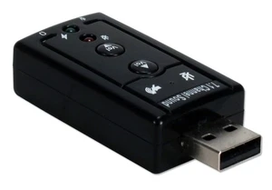 USB 2.0 to Dual 3.5mm Audio Converter (Sound / Microphone) with Volume - Picture 1 of 2