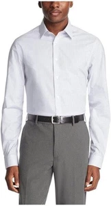 Calvin Klein Steel+ Herren Oberhemd Stretch Slim Fit Kariert Blau M (15, 32/33) - Bild 1 von 5